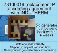 Сменный генератор тип Р для установок CC/GU/VC1000-12000