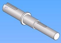 Ось прижимного ролика протяжного механизма (V)CC400 Ген. тип F 23004434