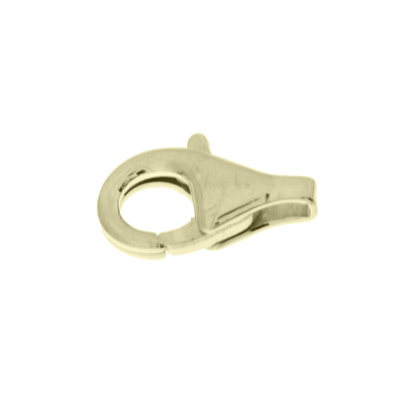 Зажим крабовый грушевидный, золото 585 СНР3