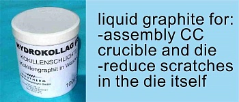 Герметик графитовый перехода тигель-фильера, банка 1 кг 15000020