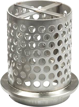 Опока перфорированная D=400, L=600 c фланцем с большим количеством отверстий