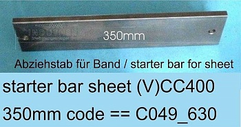 Стартовый стержень для полосы 5*40, R=1мм, L=350 мм 16021146
