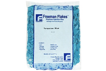 Воск литьевой FREEMAN TURQUOISE BLUE (чешуйки,бирюзовый), упаковка 0.454 кг