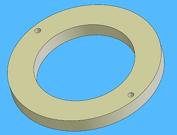 Конус загрузочный Øo=200, Øi=131, H=20 мм для тигля Ø110мм, CC VCC400 11121110