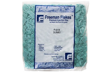 Воск литьевой FREEMAN AQUA GREEN (чешуйки, морская волна), упаковка 0.454 кг